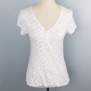 ANTHRO✨Maeve Crossover Drape Front Blouse sz M